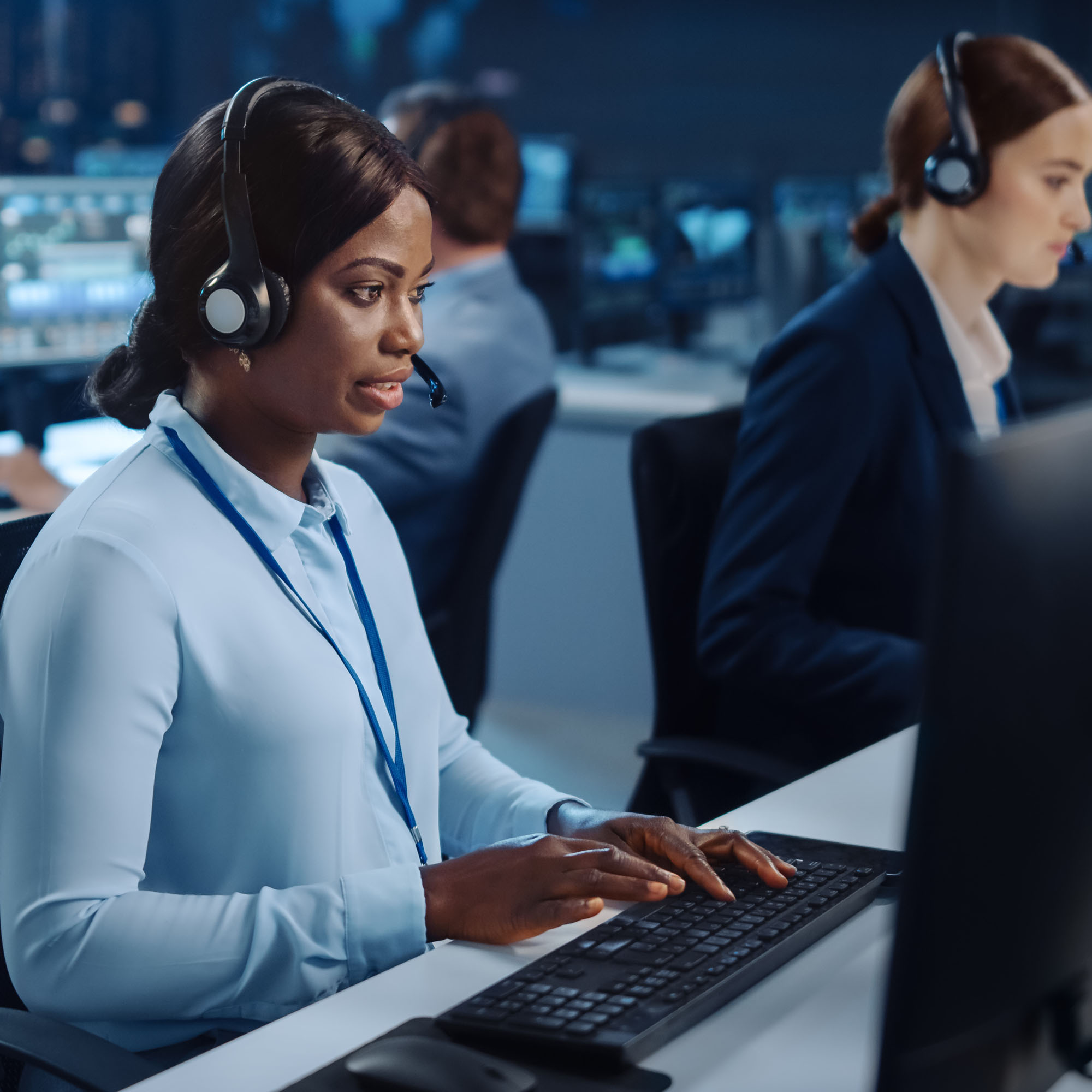 Call center with 24/7 monitoring
