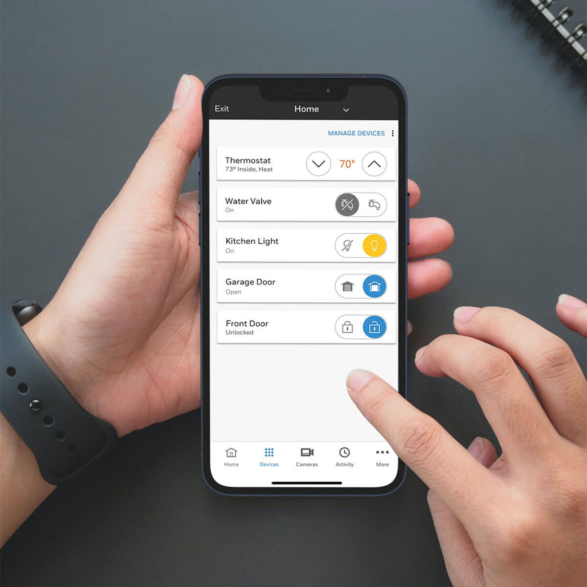 Resideo Total Connect application for automation management