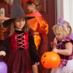 Children Trick-or-Treating on Halloween