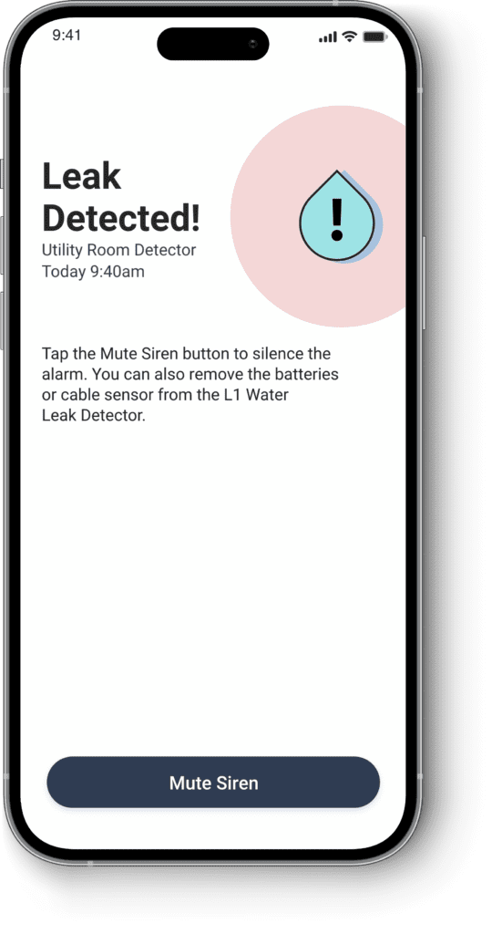 Leak Detected iPhone Application