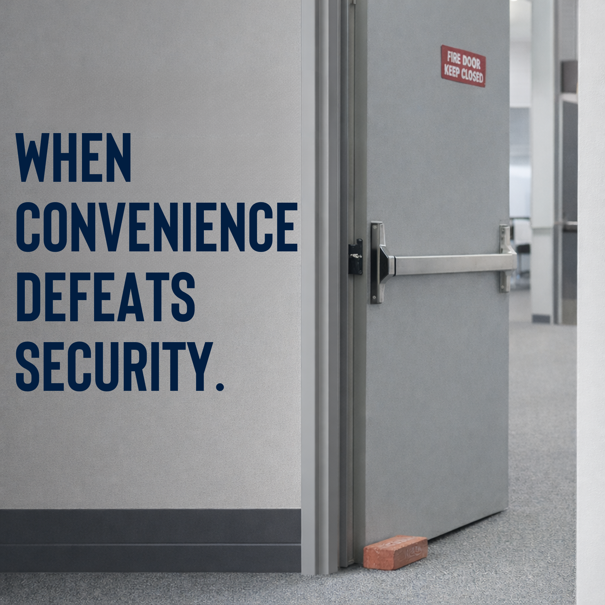 The Propped Door Problem: How Simple Habits Defeat Expensive Security