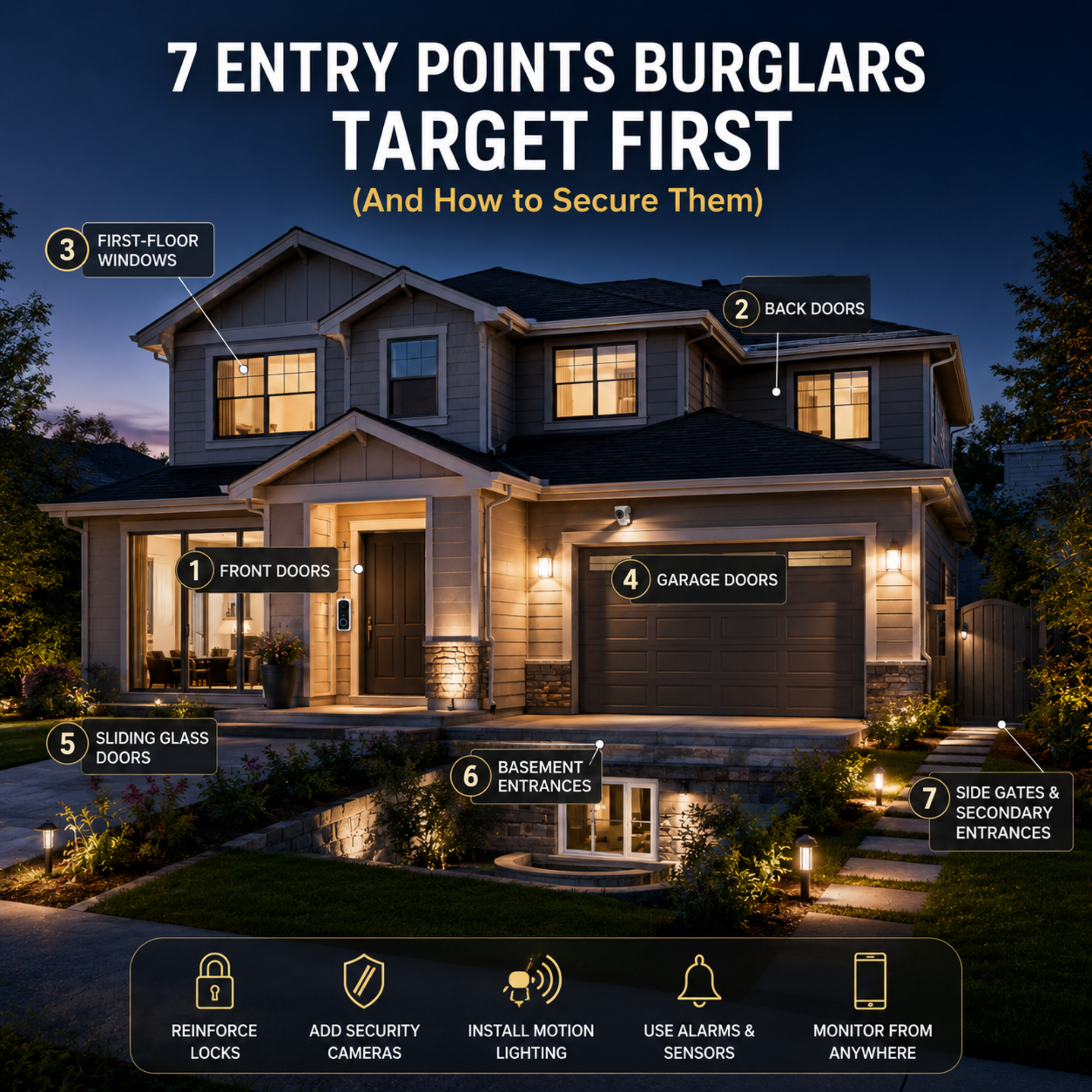 7 Entry Points Burglars Target First (And How to Secure Them)