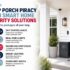 High-resolution security camera monitoring a residential porch in Ohio