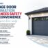Smart garage door keypad installed outside a Michigan home