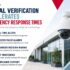 Suggested image alt text: "Security professional monitoring live video feed for visual verification of commercial property alarm."
